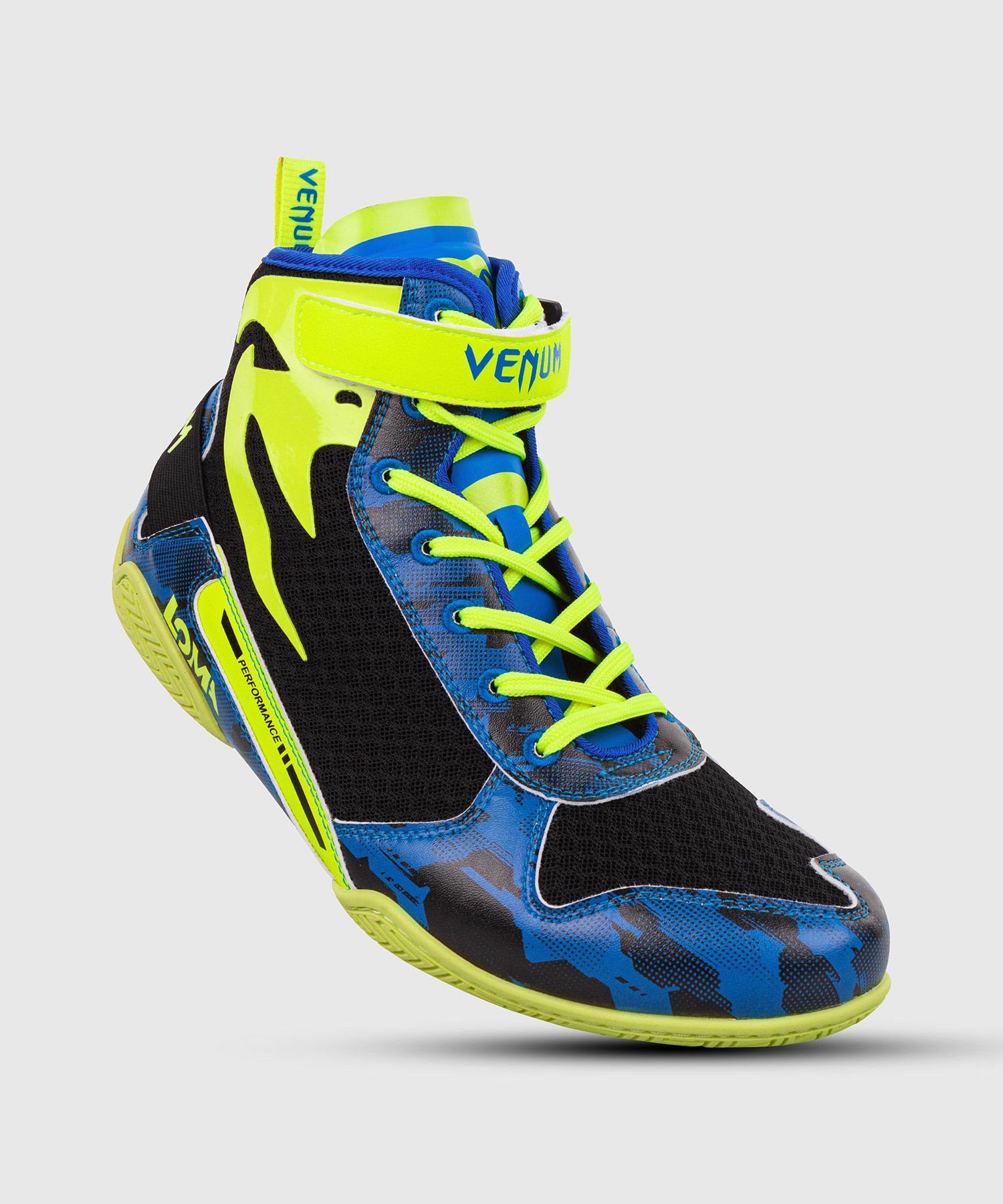 VENUM GIANT LOW LOMA EDITION BOXING SHOES BLUE/YLW 38