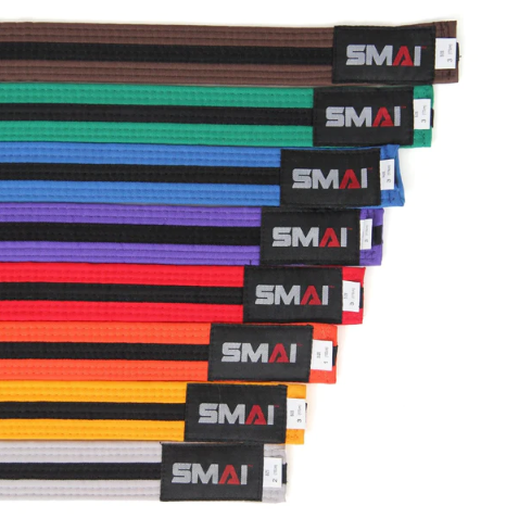 SMAI MARTIAL ARTS BELT - BLACK STRIPE