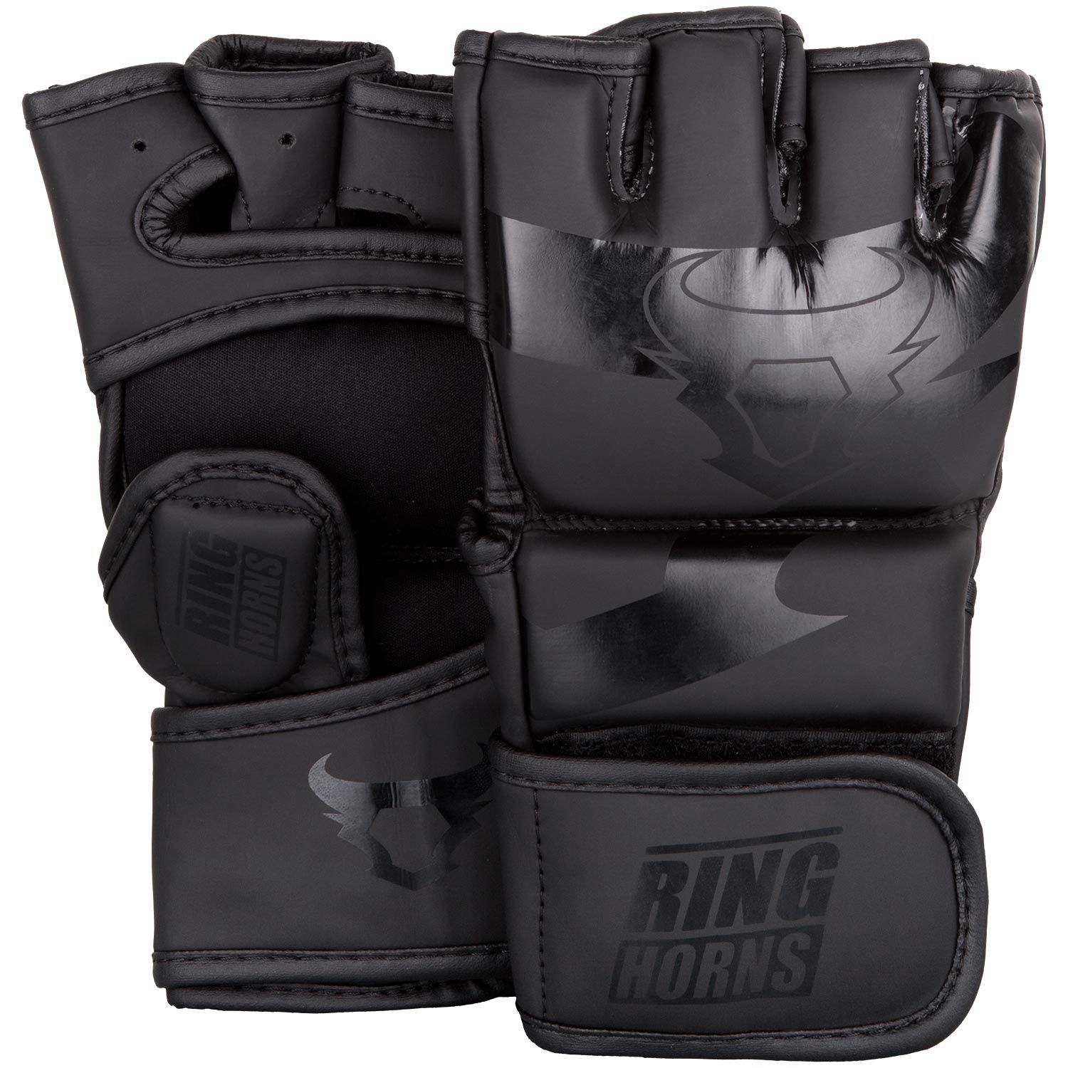 RINGHORNS CHARGER MMA GLOVES BLK/BLK