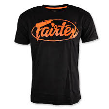 FAIRTEX TSHIRT BLACK/ORANGE