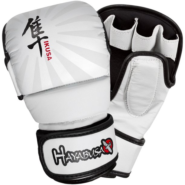 HAYABUSA IKUSA HYBRID GLOVES WHITE 7OZ