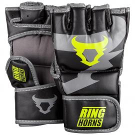 RINGHORNS CHARGER MMA GLOVES BLACK/NEO YELLOW