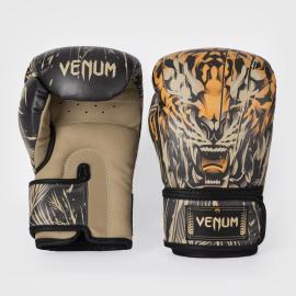 Venum Tiger Boxing Gloves - Black/Neon Orange