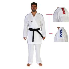 SMAI WKF JIN KUMITE GI - BLUE/RED JACKET + PANTS