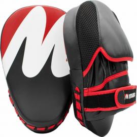 MANUS COACHING MITTS CURVED BLK/RED PAIR