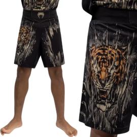 Venum Tiger Kids Fight Shorts - Black/Neon Orange