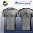 ARAWAZA DRY-TECH SPORTS TEE SHIRT YELLOW/GRAY